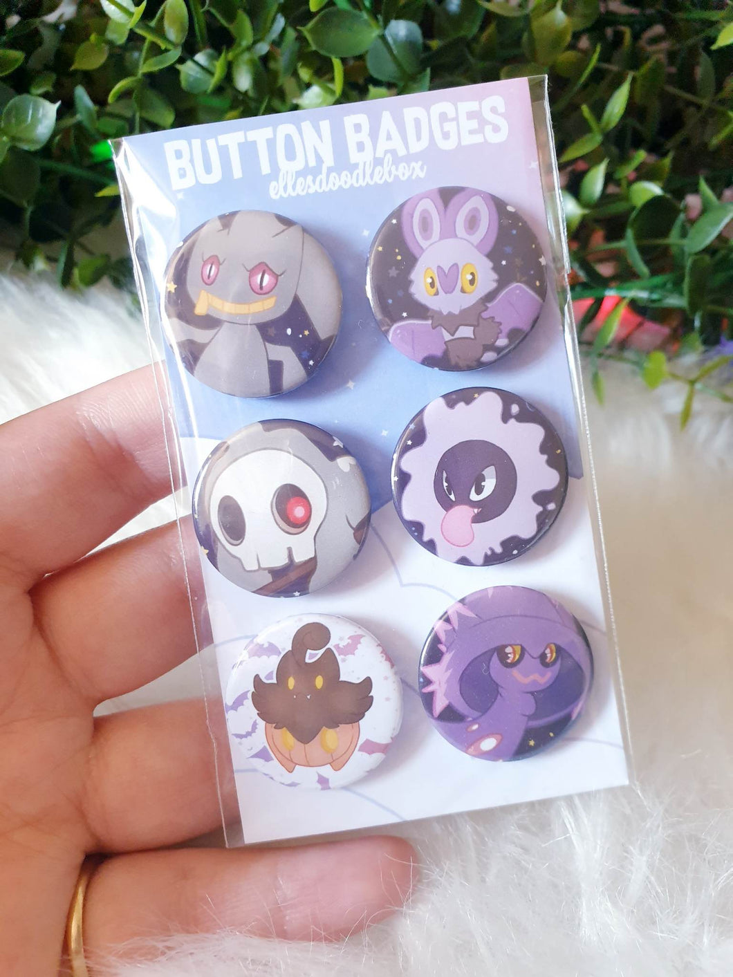 Ghost Po ke / Pin - Button Badge Pack