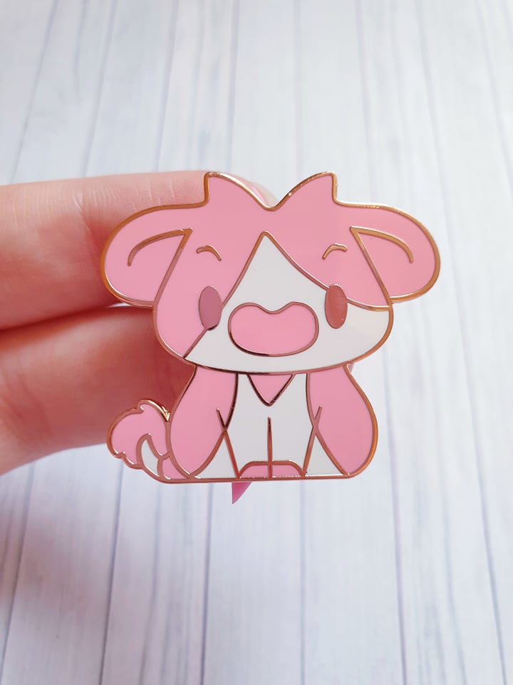 Pink Cow Pin