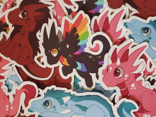 Load image into Gallery viewer, Dragon Chibi Sticker Set
